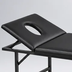 Massage couch with a hole