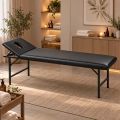 Massage couch with a hole