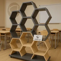 Стеллаж в стиле лофт «Соты»