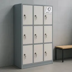 Шкаф металлический девятидверный